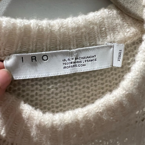 IRO Paris Daly Ruffle Sweater XS Ruffle Knit - Picture 5 of 6